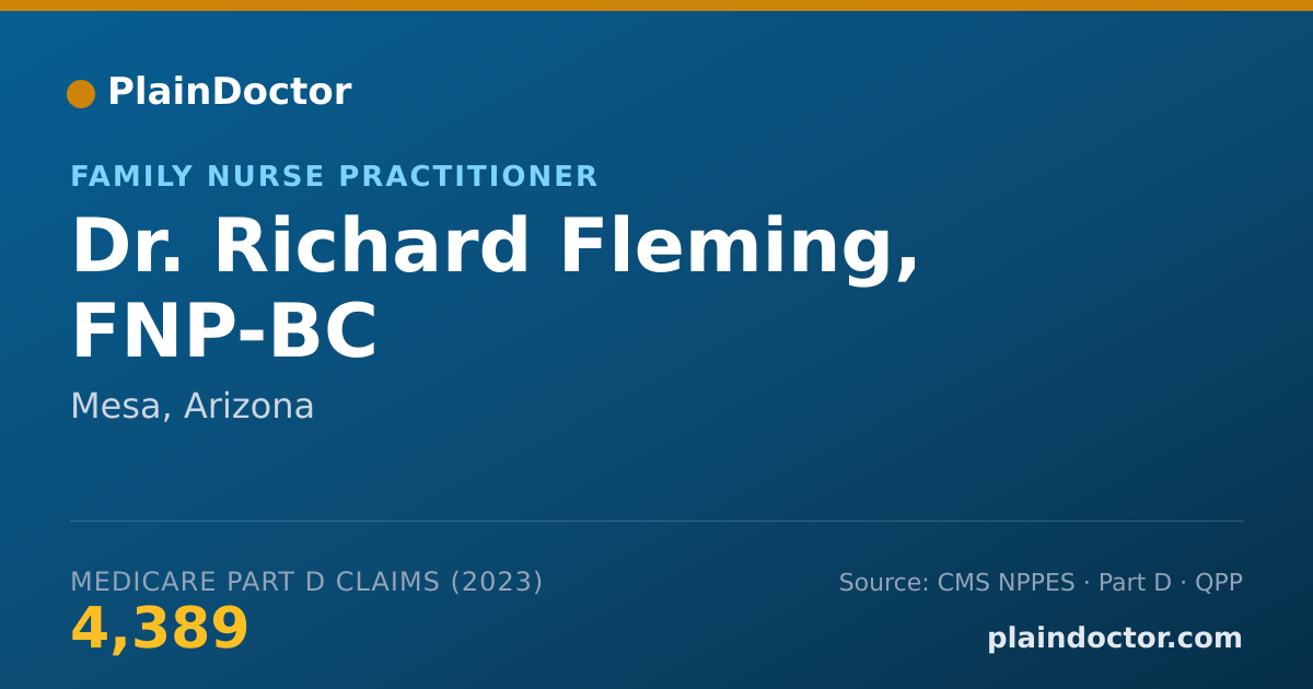 Shareable card for Richard Fleming, FNP-BC - Family Nurse Practitioner, Mesa, AZ
