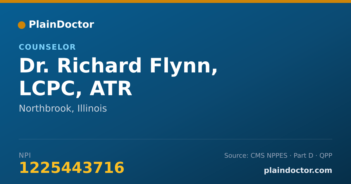 Shareable card for Richard Flynn, LCPC, ATR - Counselor, Northbrook, IL