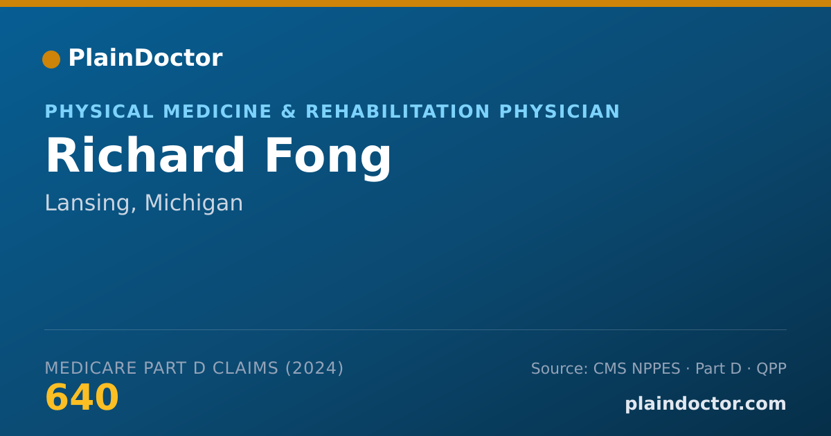 Shareable card for Richard Fong - Physical Medicine & Rehabilitation Physician, Lansing, MI