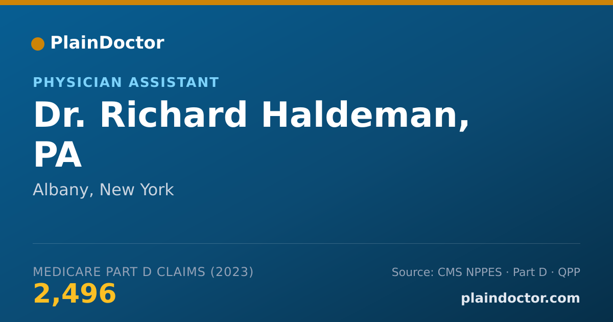Shareable card for Richard Haldeman, PA - Physician Assistant, Albany, NY