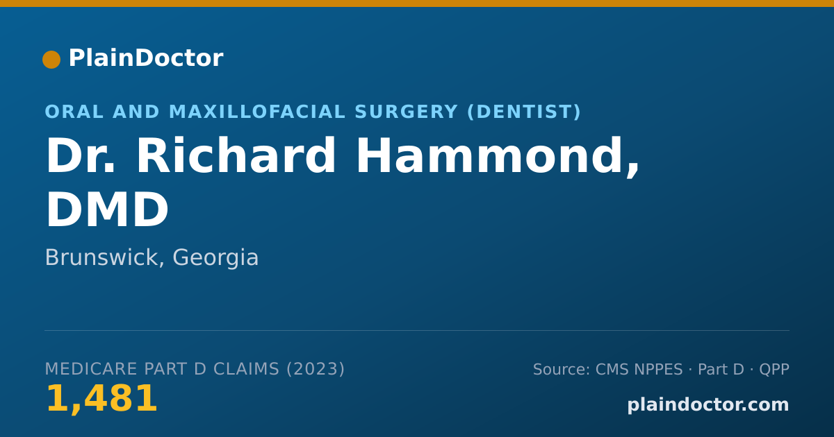 Shareable card for Richard Hammond, DMD - Oral and Maxillofacial Surgery (Dentist), Brunswick, GA