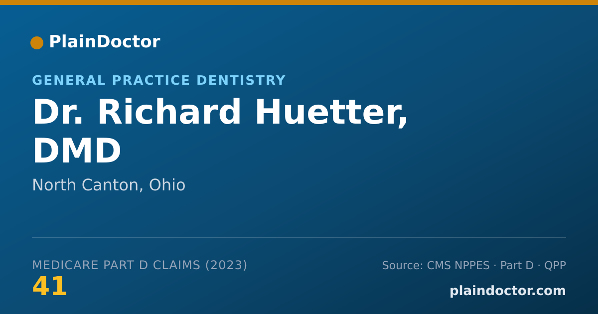 Shareable card for Richard Huetter, DMD - General Practice Dentistry, North Canton, OH