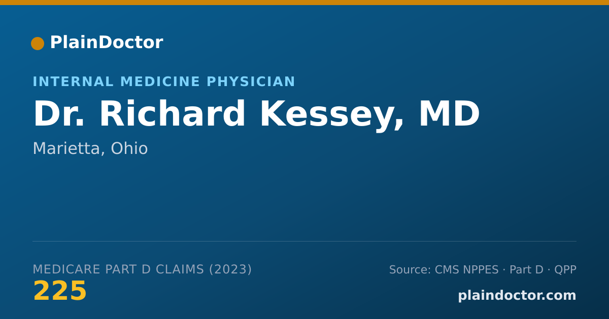 Shareable card for Richard Kessey, MD - Internal Medicine Physician, Marietta, OH