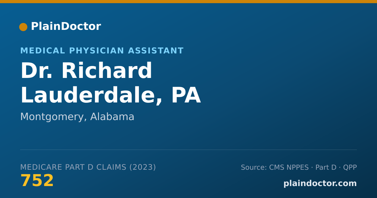 Shareable card for Richard Lauderdale, PA - Medical Physician Assistant, Montgomery, AL