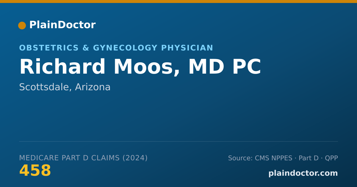 Shareable card for Richard Moos, MD PC - Obstetrics & Gynecology Physician, Scottsdale, AZ