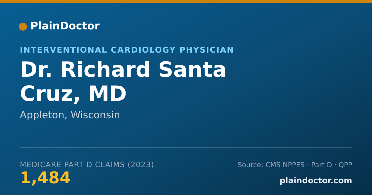 Shareable card for Richard Santa Cruz, MD - Interventional Cardiology Physician, Appleton, WI