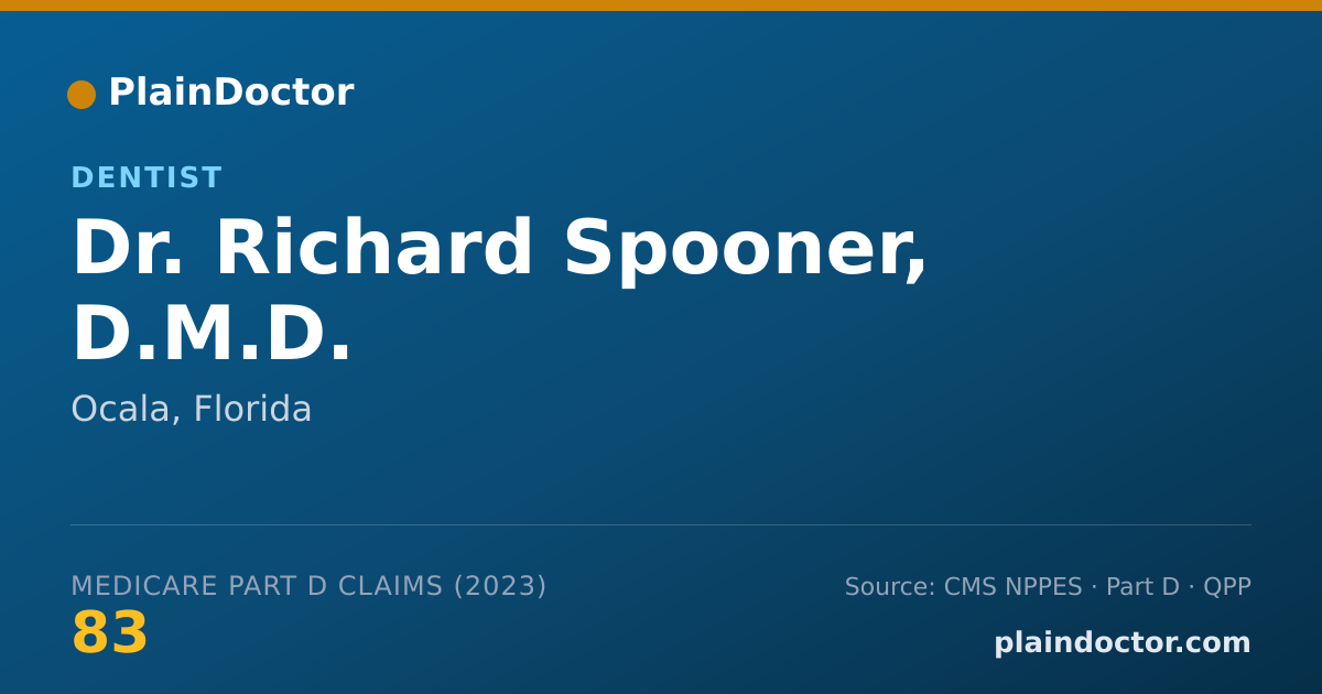 Shareable card for Richard Spooner, D.M.D. - Dentist, Ocala, FL