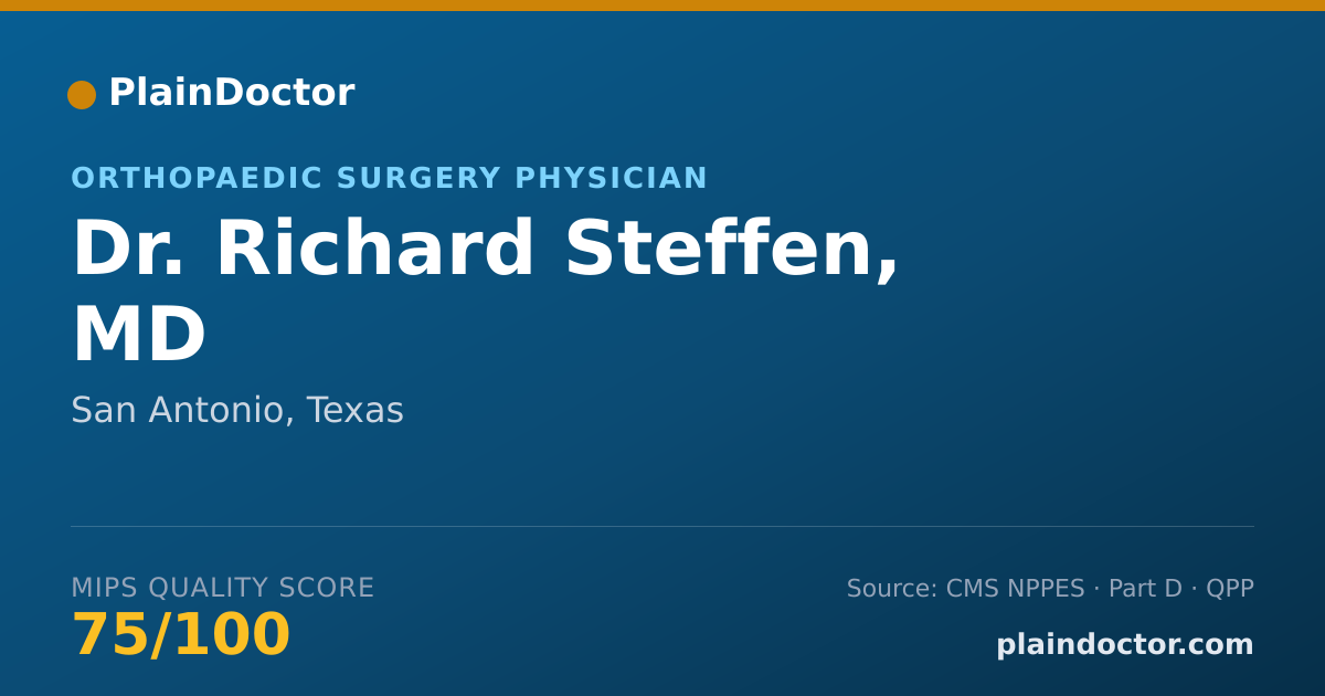 Shareable card for Richard Steffen, MD - Sports Medicine (Orthopaedic Surgery) Physician, San Antonio, TX