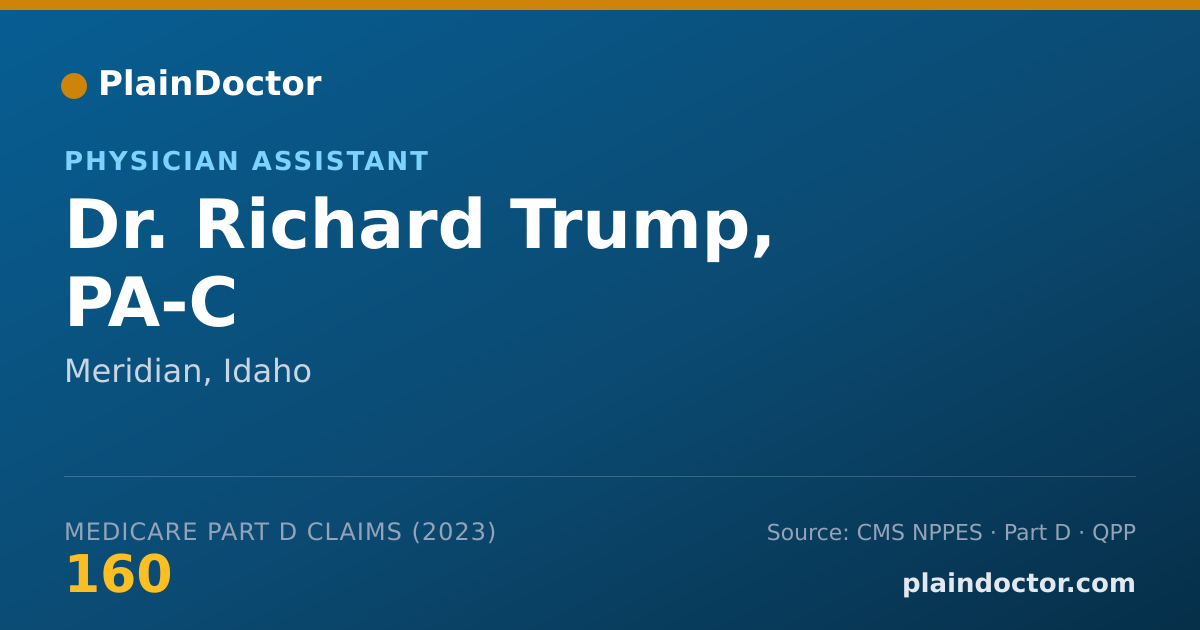 Shareable card for Richard Trump, PA-C - Physician Assistant, Meridian, ID