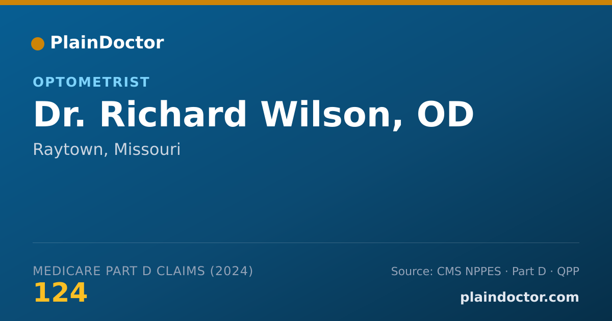 Shareable card for Richard Wilson, OD - Optometrist, Raytown, MO