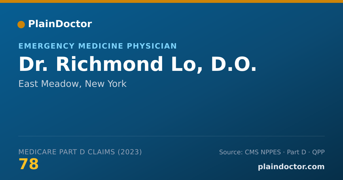 Shareable card for Richmond Lo, D.O. - Emergency Medicine Physician, East Meadow, NY