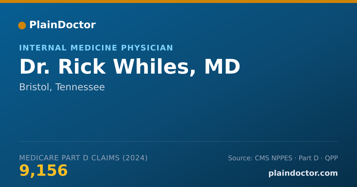 Shareable card for Rick Whiles, MD - Internal Medicine Physician, Bristol, TN