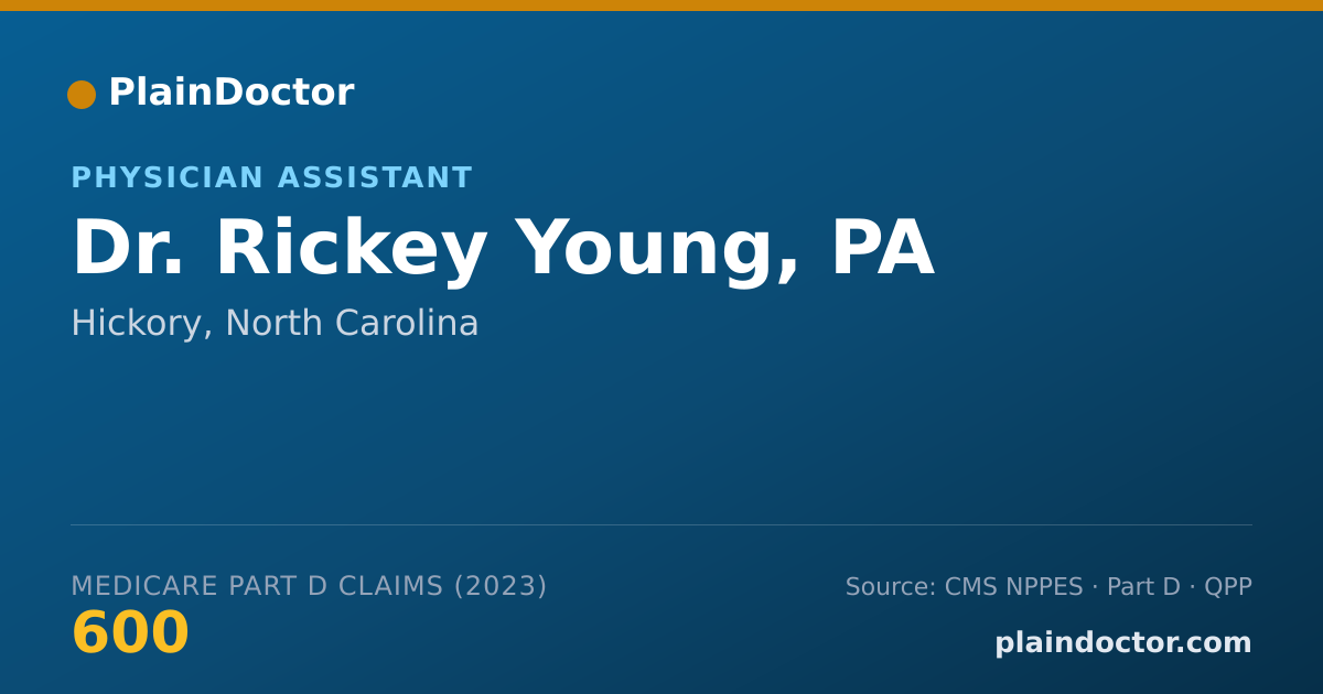 Shareable card for Rickey Young, PA - Physician Assistant, Hickory, NC