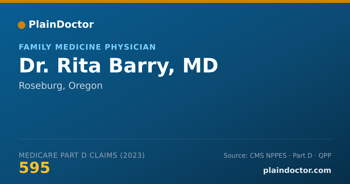 Shareable card for Rita Barry, MD - Family Medicine Physician, Roseburg, OR