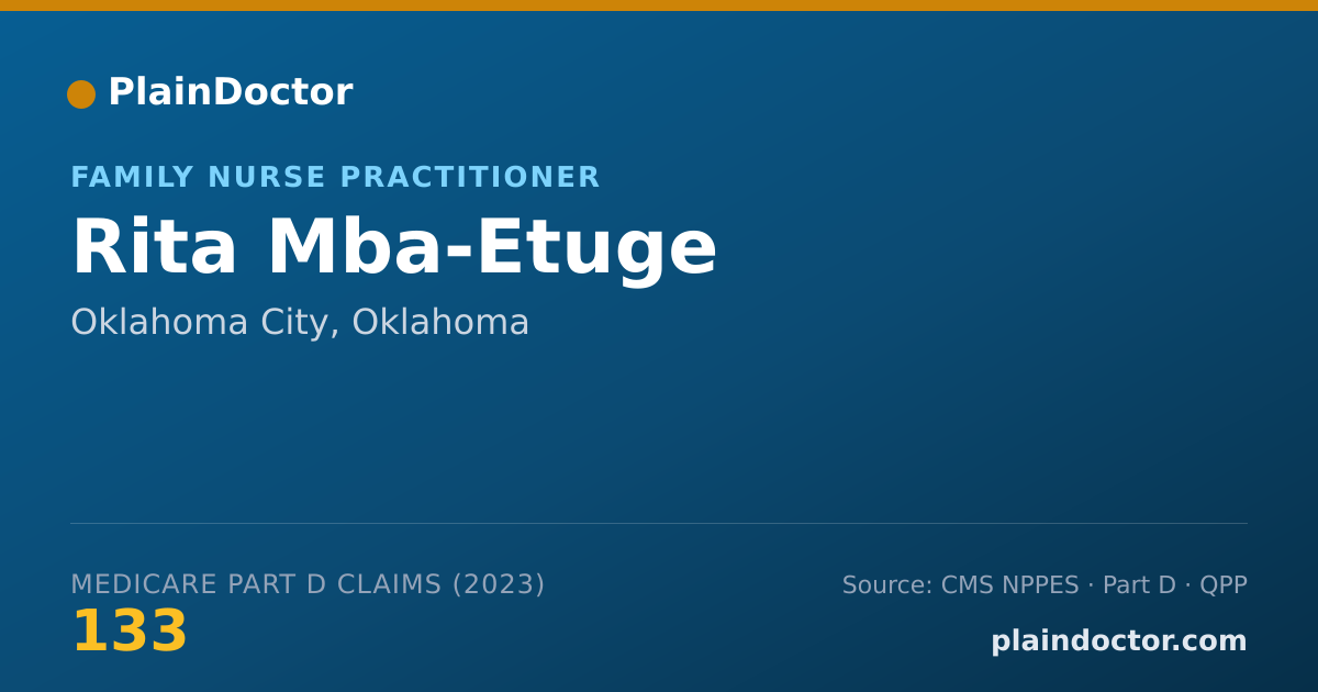 Shareable card for Rita Mba-Etuge - Family Nurse Practitioner, Oklahoma City, OK