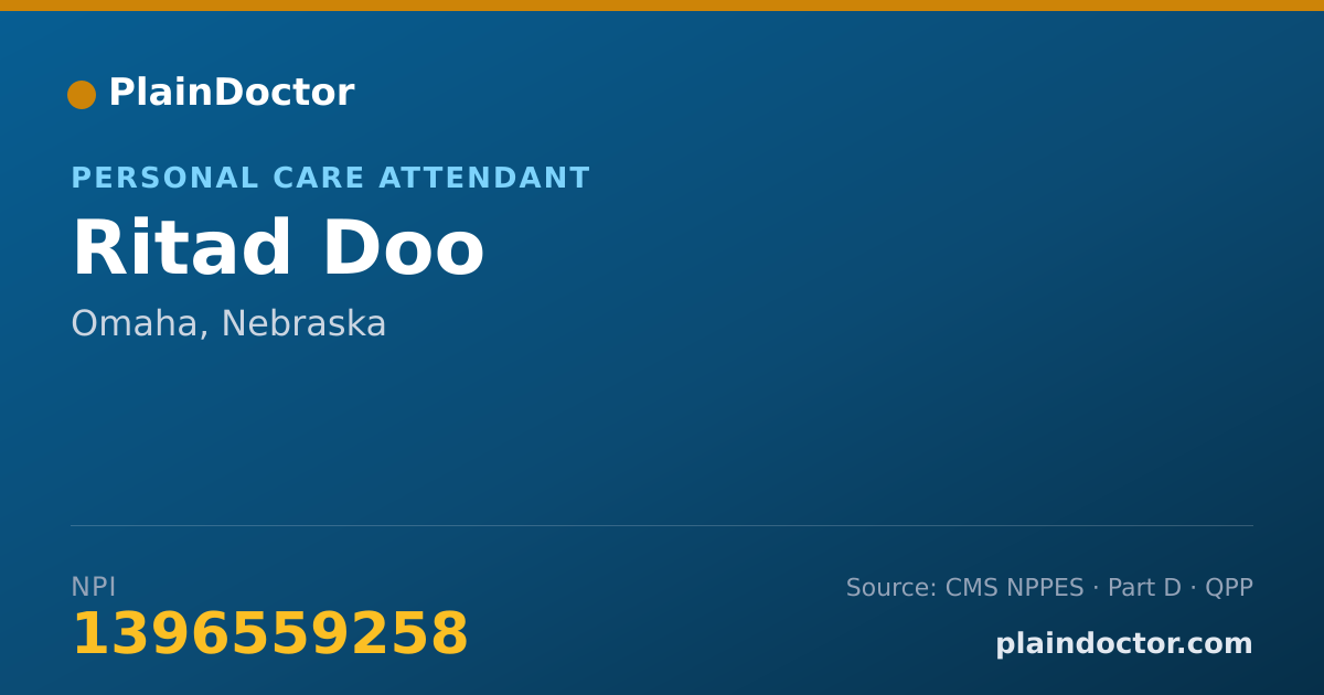 Shareable card for Ritad Doo - Personal Care Attendant, Omaha, NE