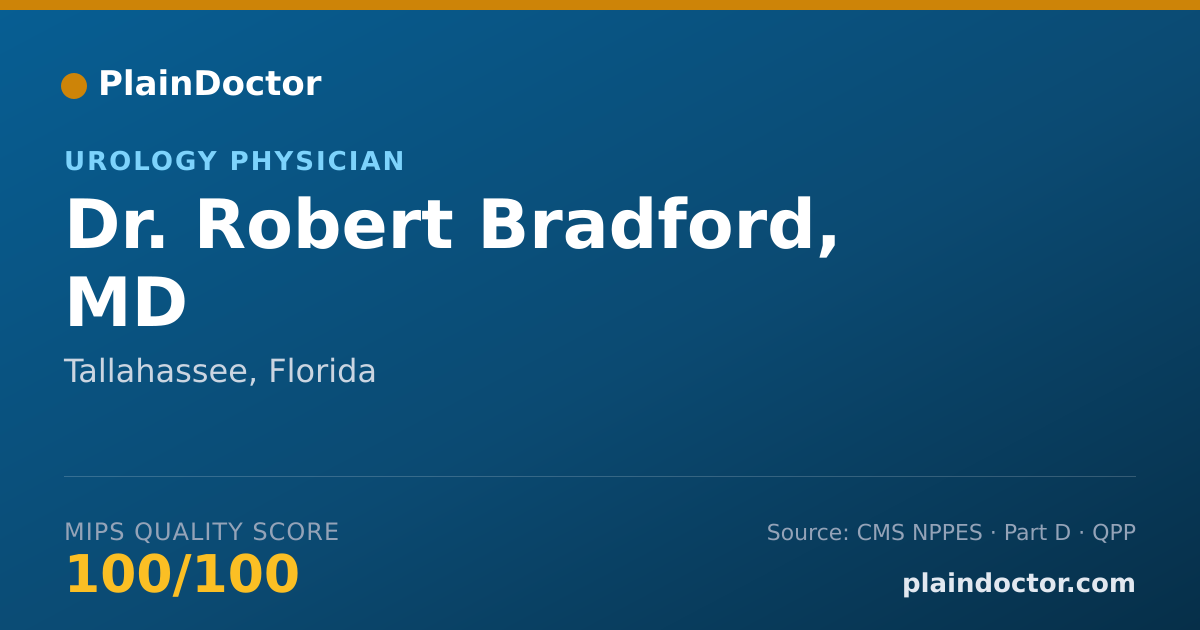 Shareable card for Robert Bradford, MD - Urology Physician, Tallahassee, FL