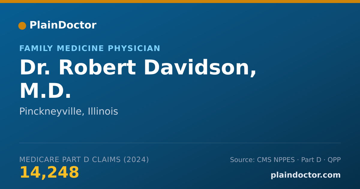 Shareable card for Robert Davidson, M.D. - Family Medicine Physician, Pinckneyville, IL