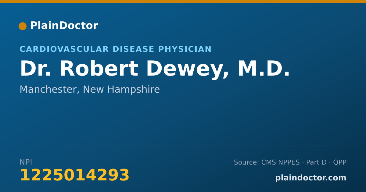 Shareable card for Robert Dewey, M.D. - Cardiovascular Disease Physician, Manchester, NH