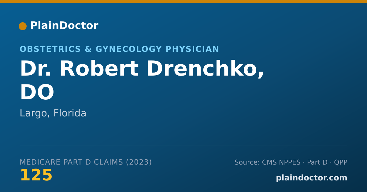 Shareable card for Robert Drenchko, DO - Obstetrics & Gynecology Physician, Largo, FL