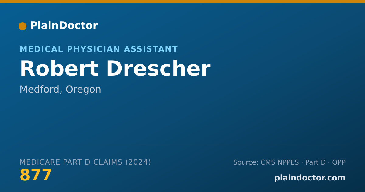Shareable card for Robert Drescher - Medical Physician Assistant, Medford, OR