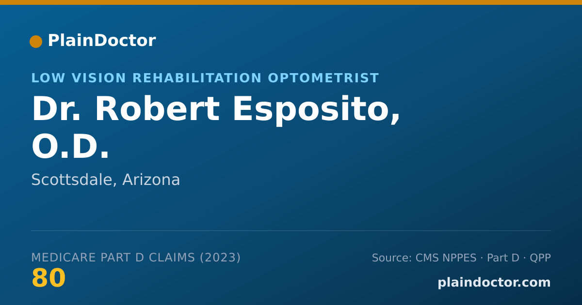 Shareable card for Robert Esposito, O.D. - Low Vision Rehabilitation Optometrist, Scottsdale, AZ