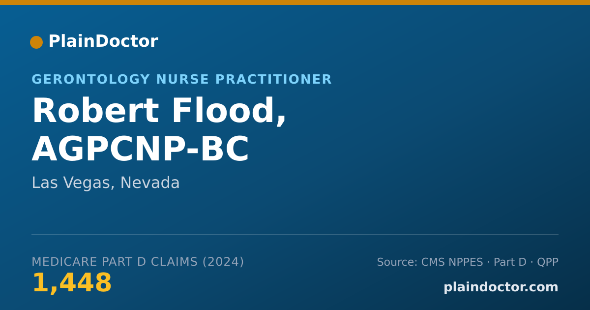 Shareable card for Robert Flood, AGPCNP-BC - Adult Health Nurse Practitioner, Las Vegas, NV