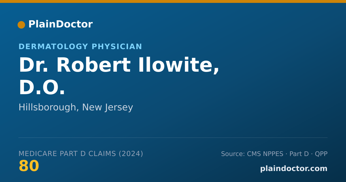 Shareable card for Robert Ilowite, D.O. - Dermatology Physician, Hillsborough, NJ