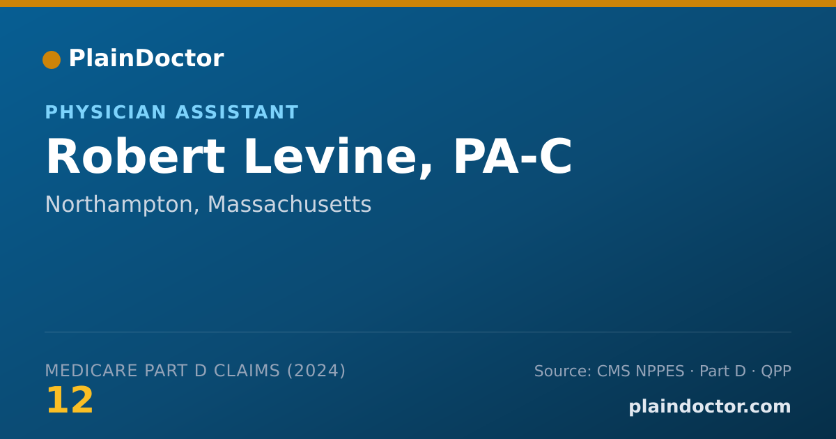 Shareable card for Robert Levine, PA-C - Physician Assistant, Northampton, MA