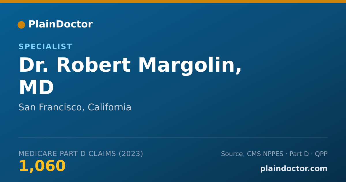 Shareable card for Robert Margolin, MD - Specialist, San Francisco, CA