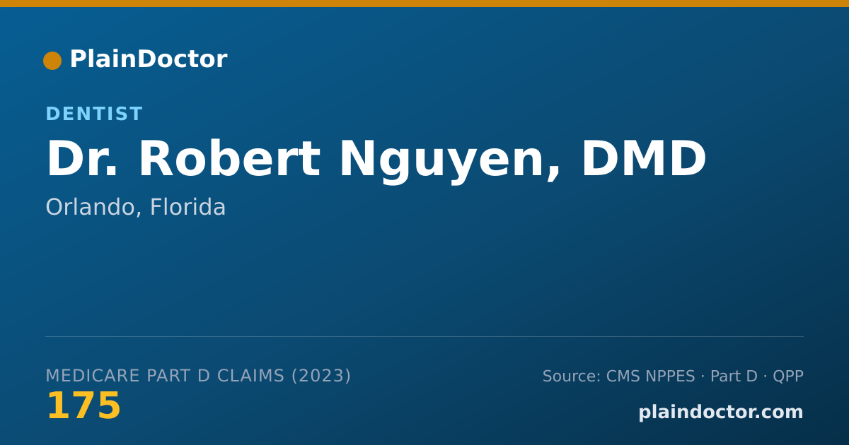 Shareable card for Robert Nguyen, DMD - Dentist, Orlando, FL