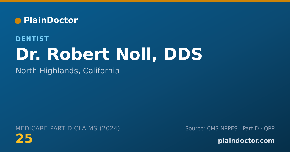 Shareable card for Robert Noll, DDS - Dentist, North Highlands, CA