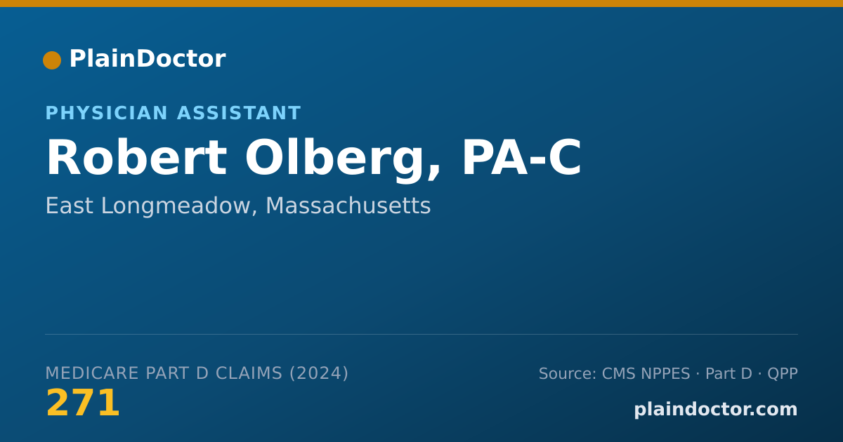 Shareable card for Robert Olberg, PA-C - Physician Assistant, East Longmeadow, MA