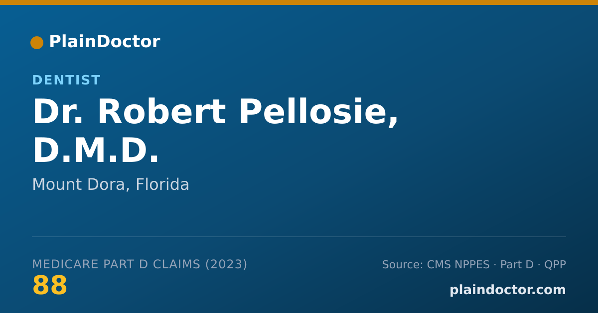 Shareable card for Robert Pellosie, D.M.D. - Dentist, Mount Dora, FL