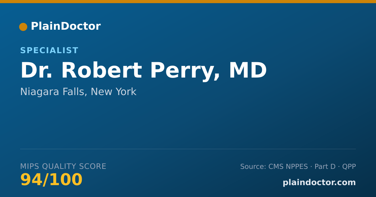 Shareable card for Robert Perry, MD - Specialist, Niagara Falls, NY