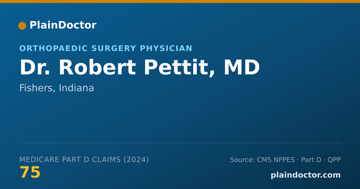 Shareable card for Robert Pettit, MD - Orthopaedic Surgery Physician, Fishers, IN