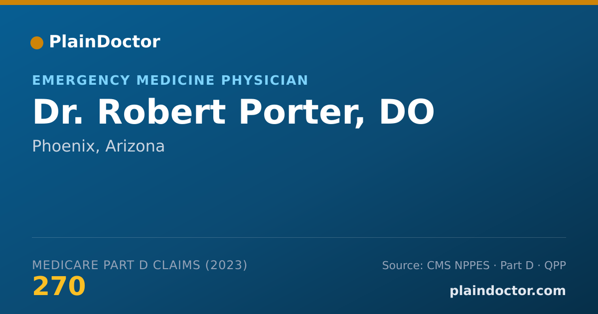 Shareable card for Robert Porter, DO - Emergency Medicine Physician, Phoenix, AZ