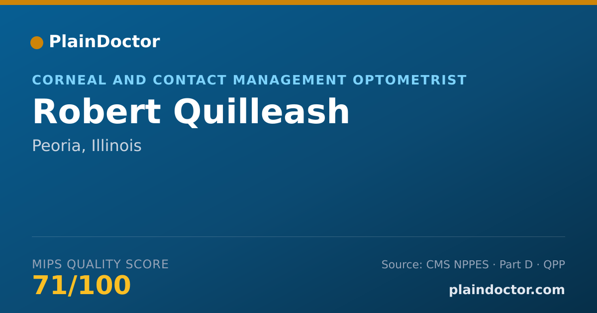 Shareable card for Robert Quilleash - Corneal and Contact Management Optometrist, Peoria, IL