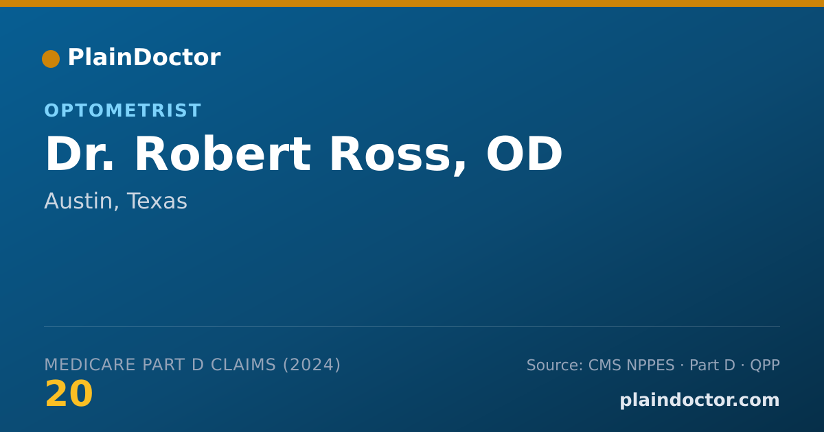 Shareable card for Robert Ross, OD - Optometrist, Austin, TX