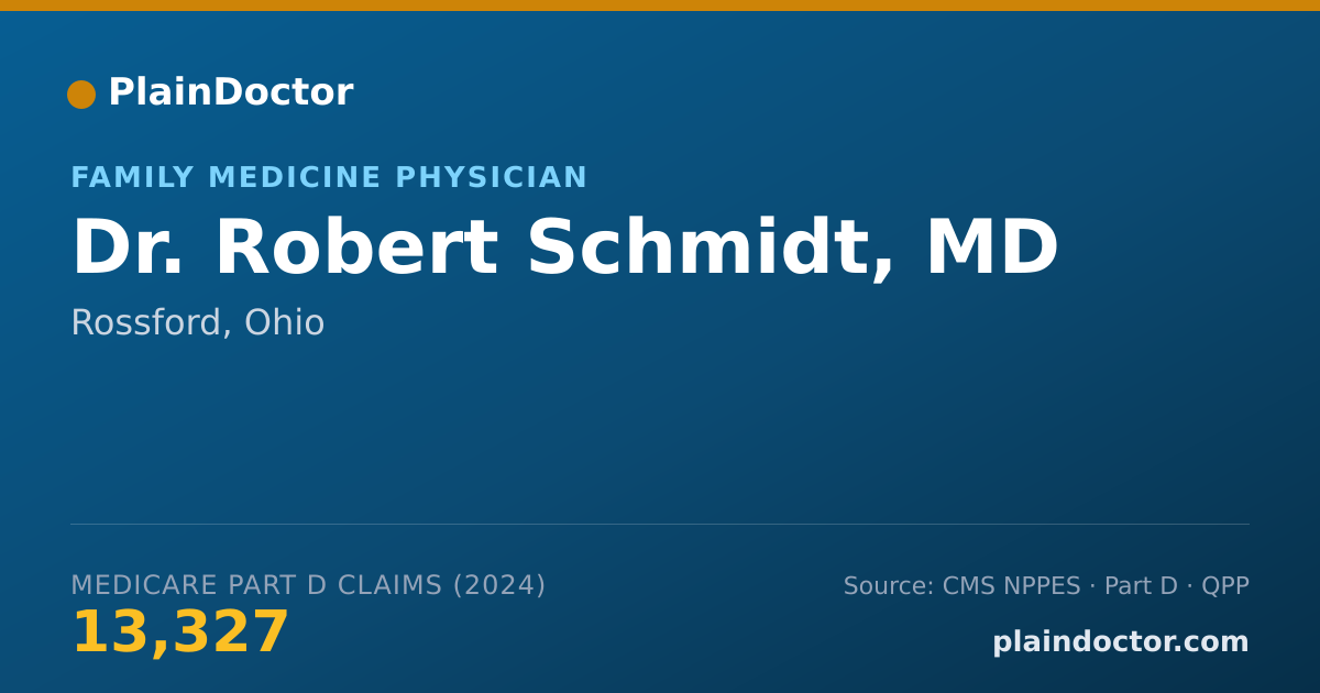 Shareable card for Robert Schmidt, MD - Family Medicine Physician, Rossford, OH