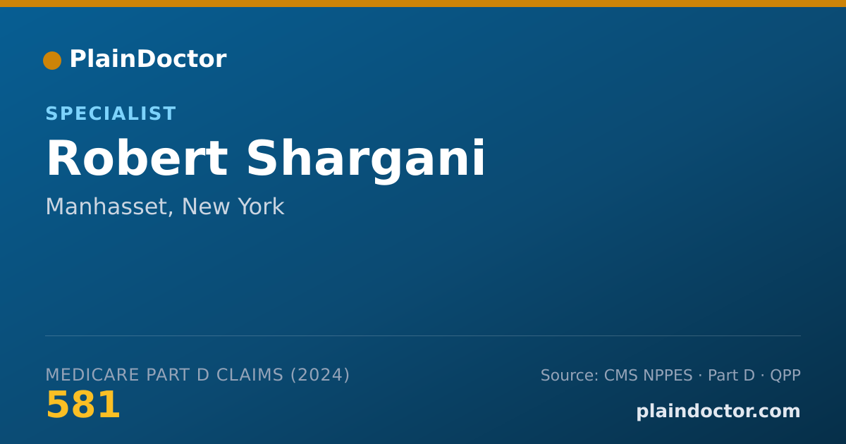 Shareable card for Robert Shargani - Specialist, Manhasset, NY
