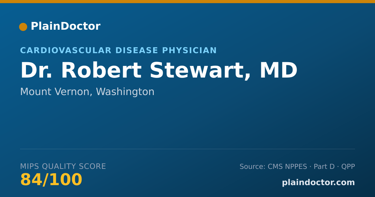 Shareable card for Robert Stewart, MD - Specialist, Mount Vernon, WA