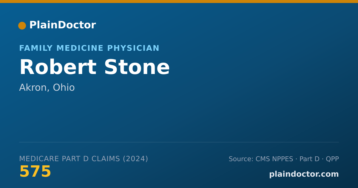 Shareable card for Robert Stone - Family Medicine Physician, Akron, OH
