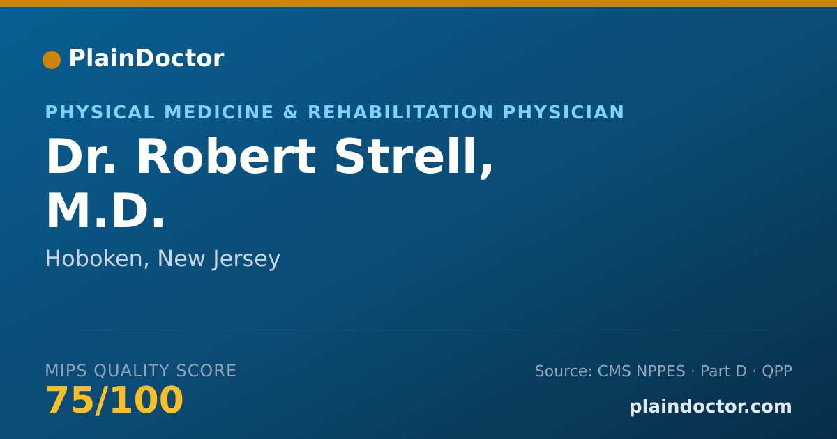 Shareable card for Robert Strell, M.D. - Physical Medicine & Rehabilitation Physician, Hoboken, NJ