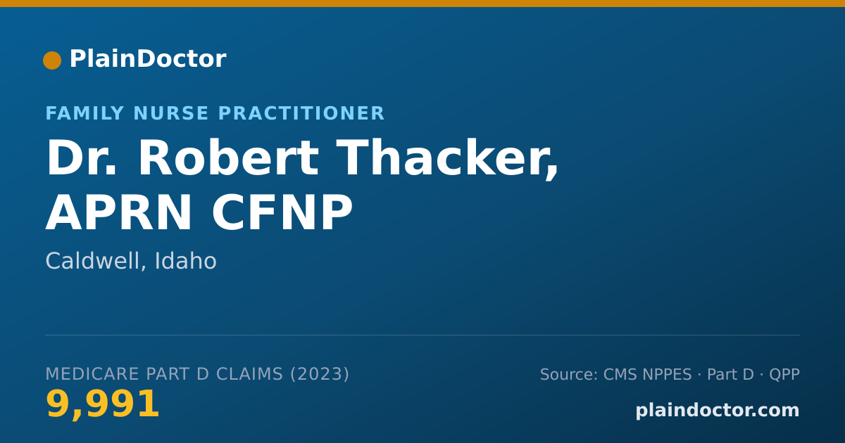 Shareable card for Robert Thacker, APRN CFNP - Family Nurse Practitioner, Caldwell, ID