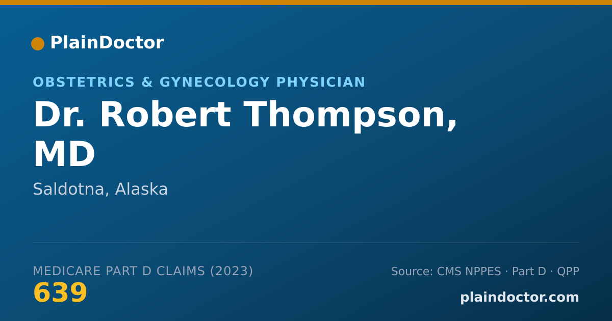 Shareable card for Robert Thompson, MD - Obstetrics & Gynecology Physician, Saldotna, AK
