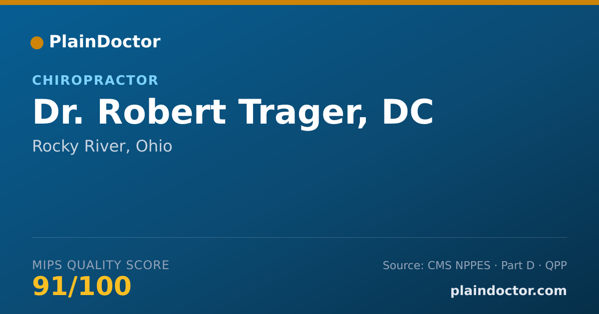 Shareable card for Robert Trager, DC - Chiropractor, Rocky River, OH