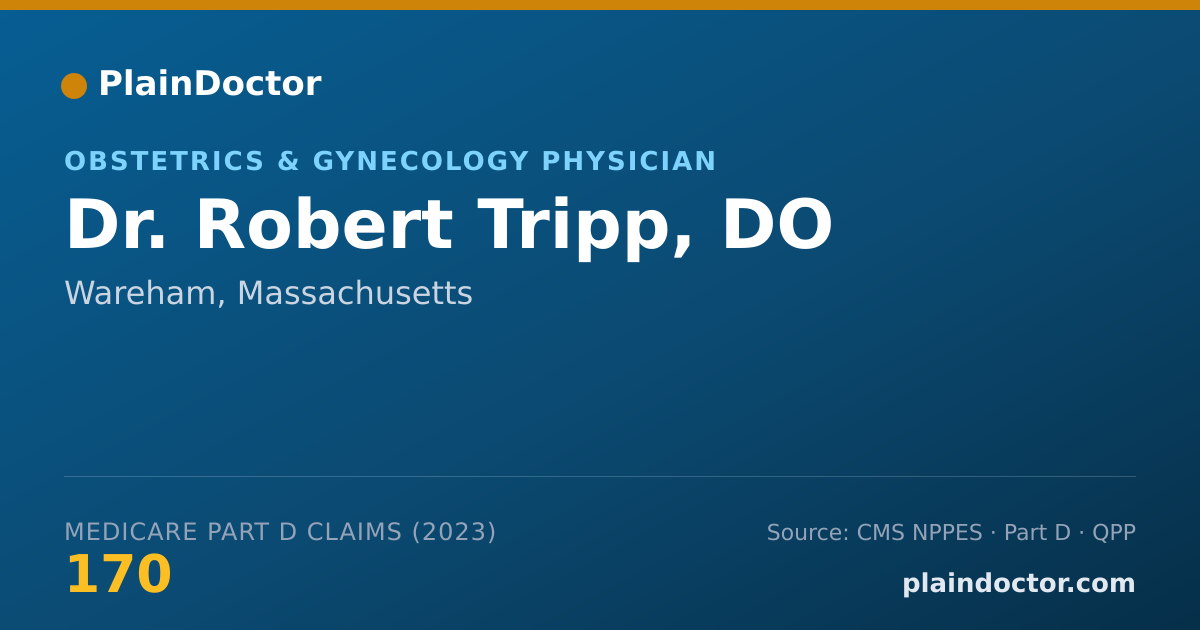 Shareable card for Robert Tripp, DO - Obstetrics & Gynecology Physician, Wareham, MA