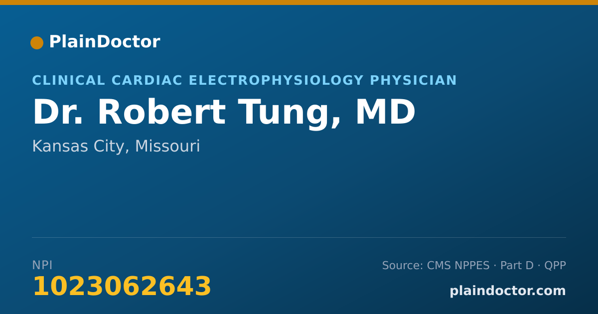 Shareable card for Robert Tung, MD - Clinical Cardiac Electrophysiology Physician, Kansas City, MO