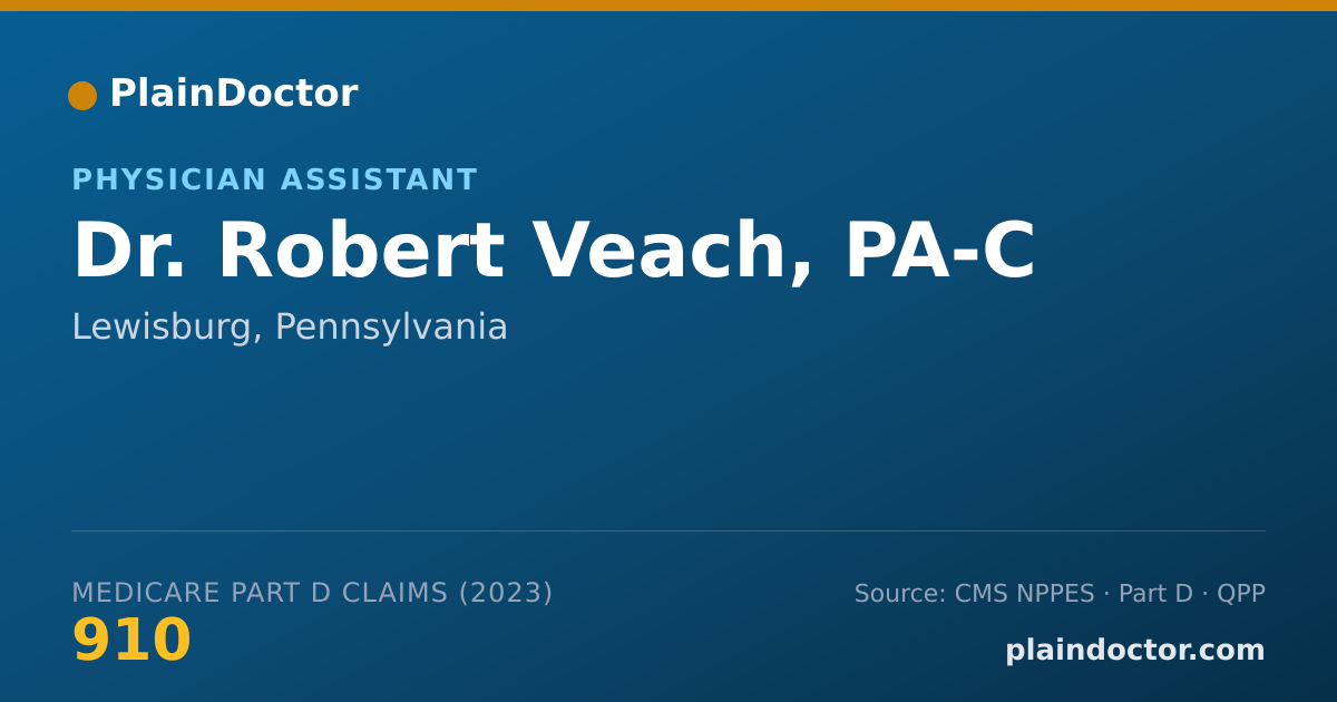 Shareable card for Robert Veach, PA-C - Physician Assistant, Lewisburg, PA